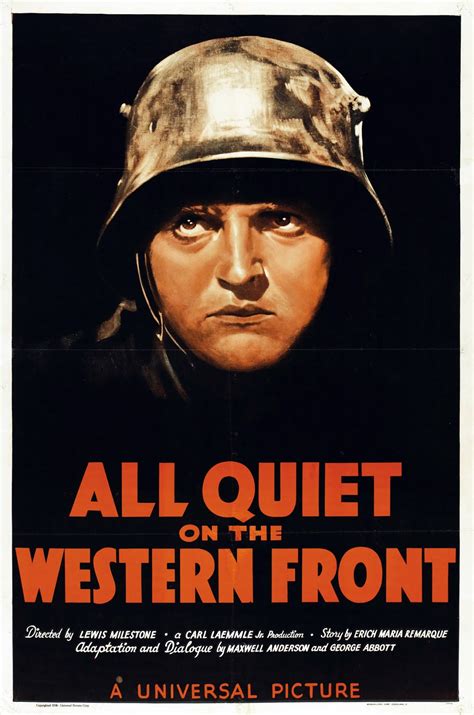 <b>All</b> <b>Quiet</b> <b>on</b> <b>the</b> <b>Western</b> <b>Front</b>) - amerykański film z 1930 roku, zrealizowany na podstawie powieści Ericha Marii Remarque'a pod tym samym tytułem. . Detering all quiet on the western front